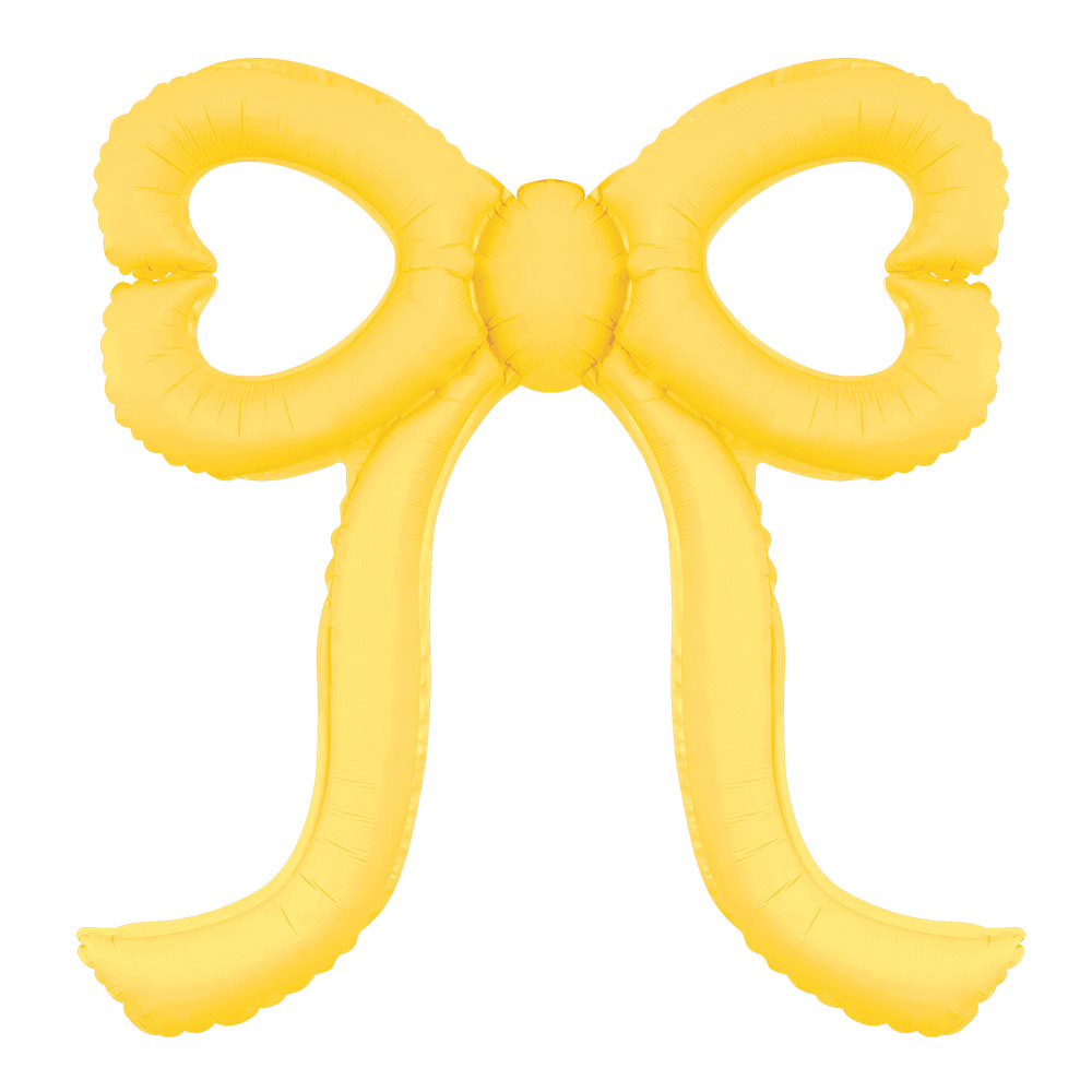 하트리본풍선 41*44cm 허니옐로우 [10장한팩]