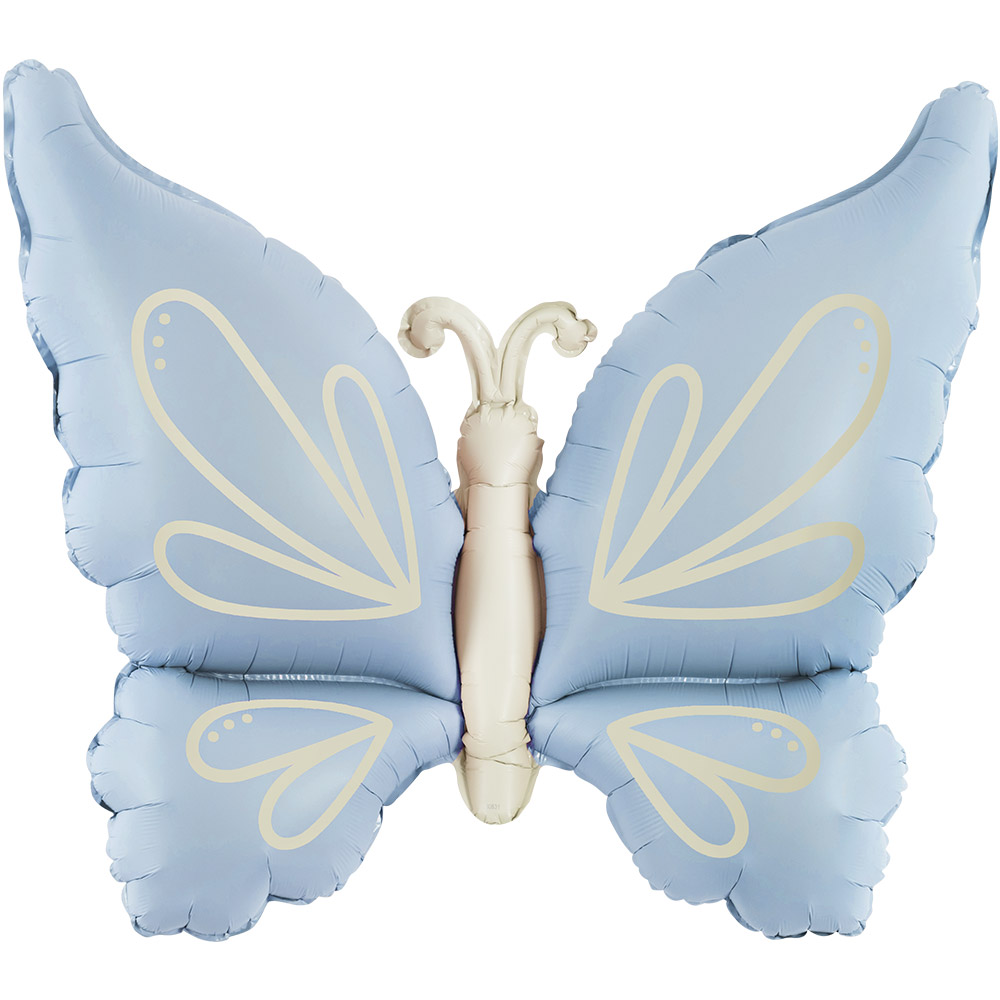 은박 나비 파스텔블루 70*65cm [5장한팩]