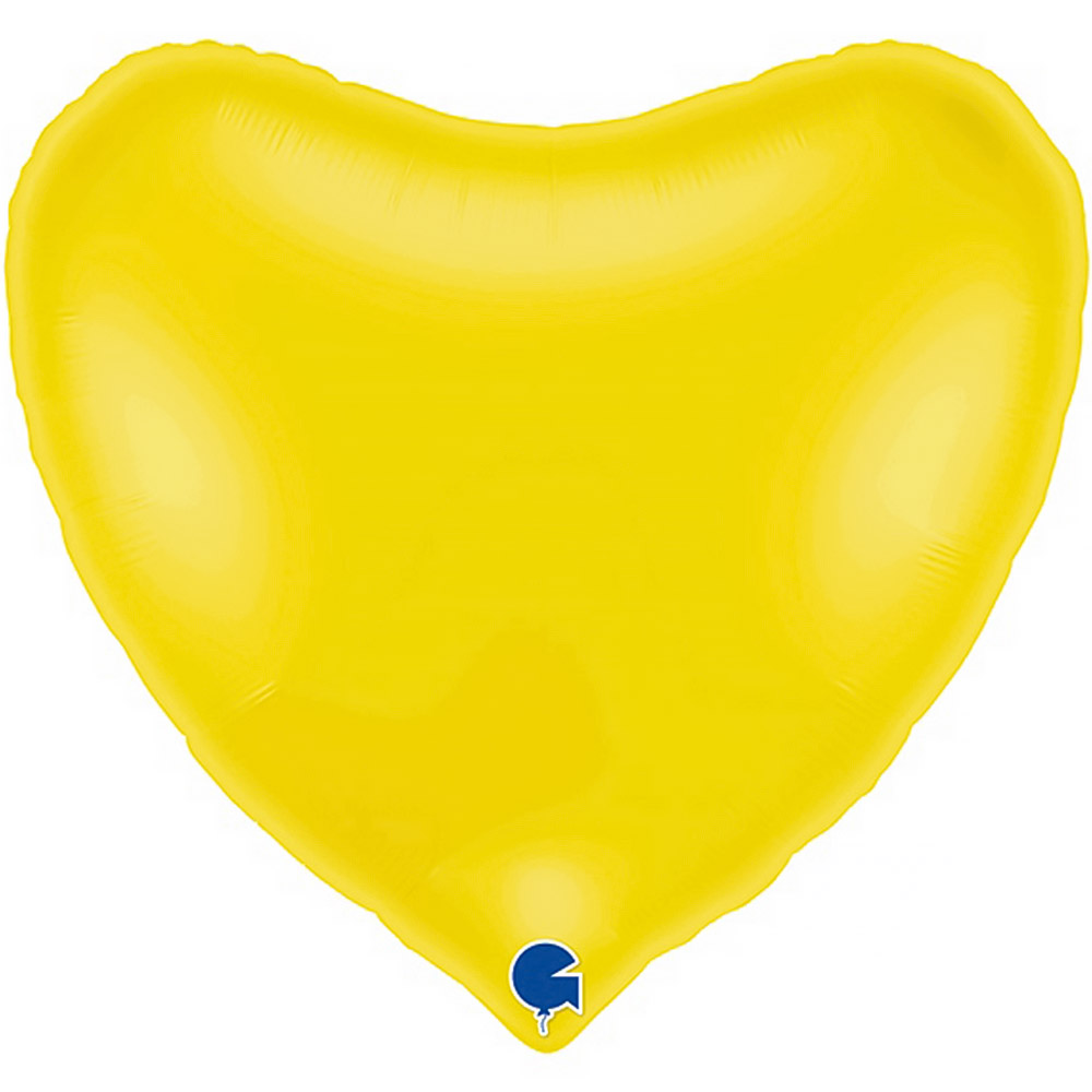 [GRABO]은박하트 36인치 파스텔옐로우