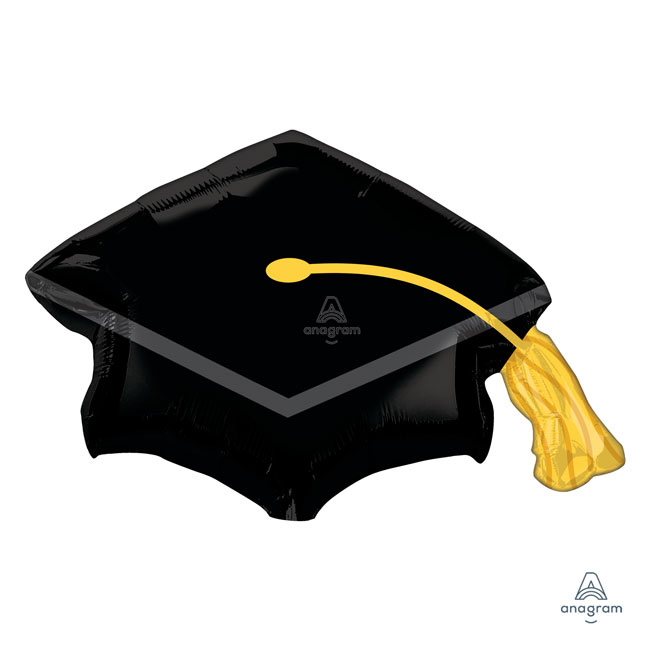 [Anagram]졸업은박 블랙그래드캡 79*56cm