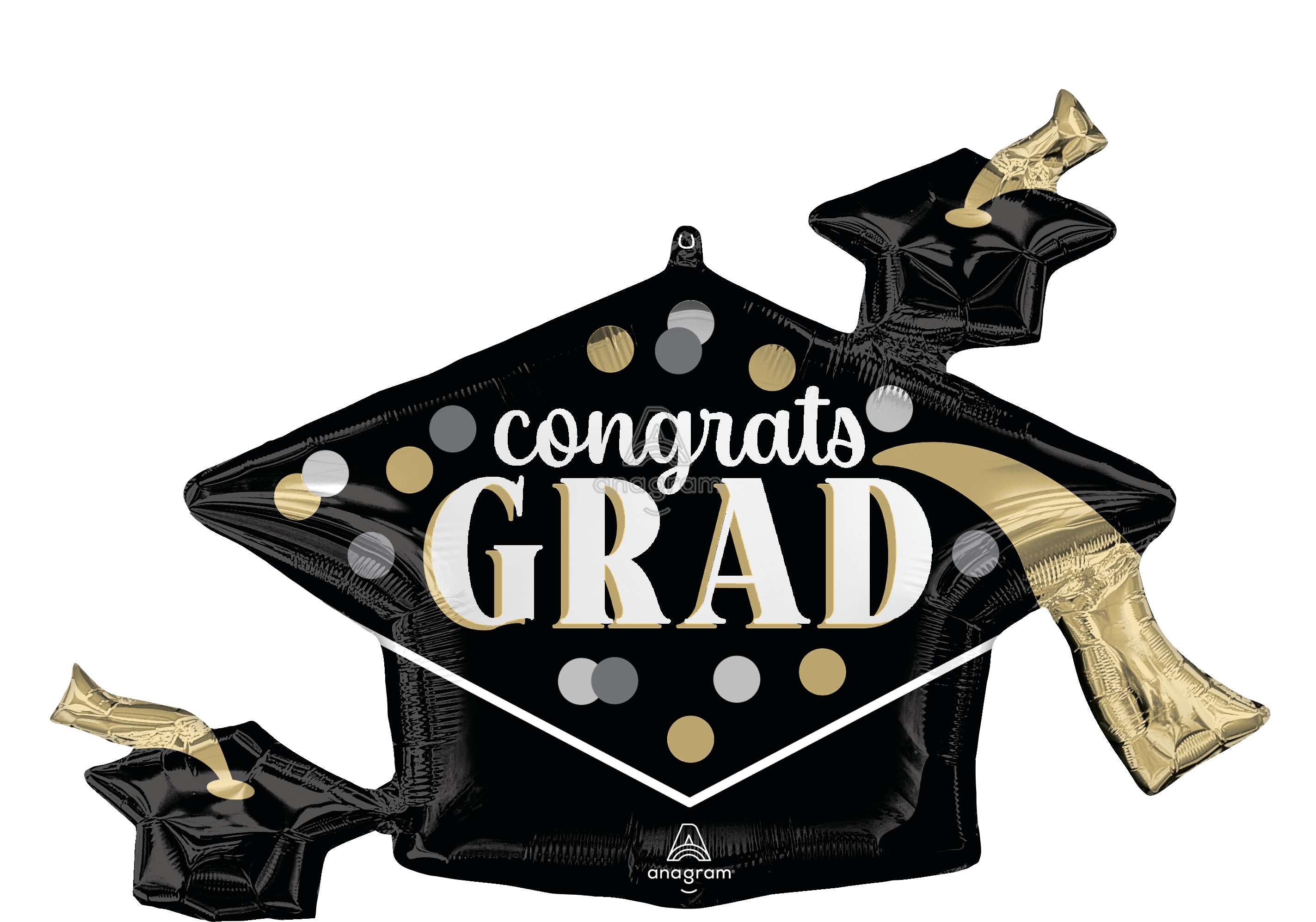 [Anagram]졸업은박 Satin Timeless Polka dots Congrats Grad 88*60cm