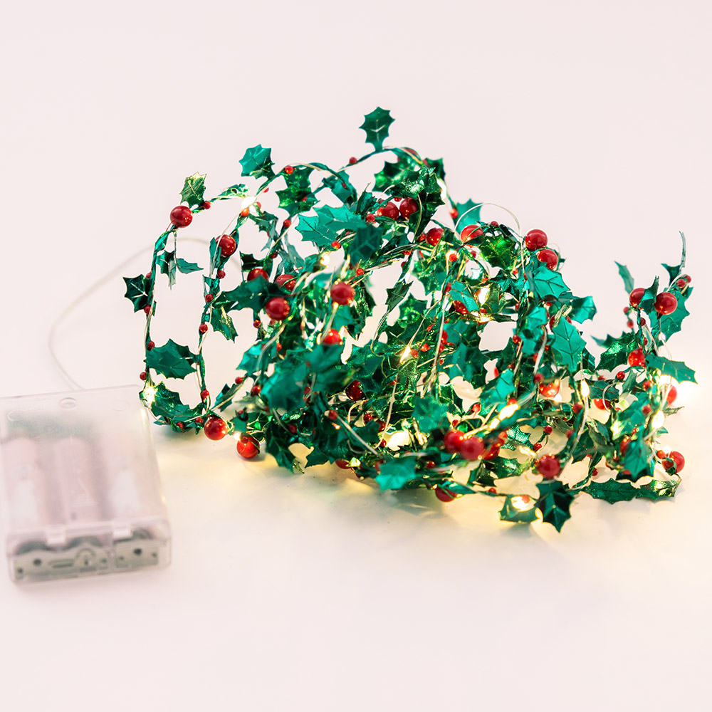 크리스마스열매전구 3.7m 건전지형