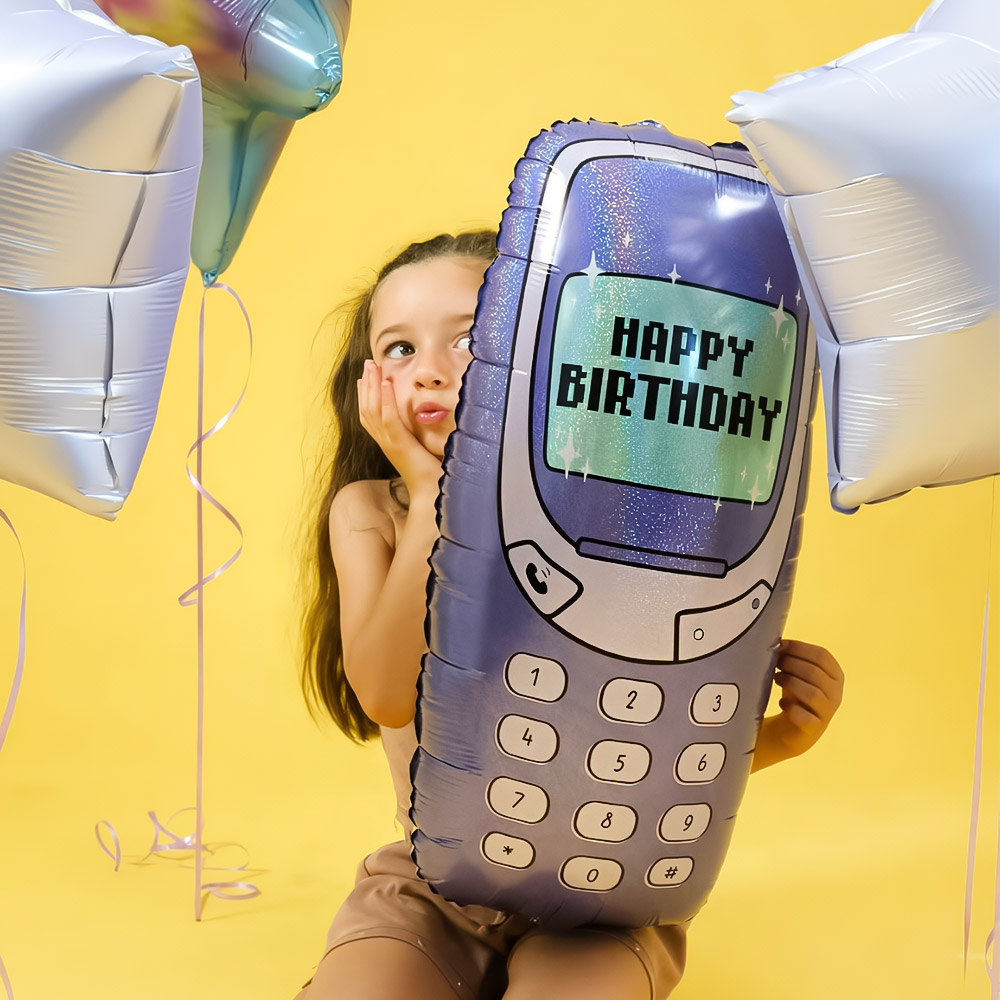 [GRABO]은박 생일핸드폰 26*57cm