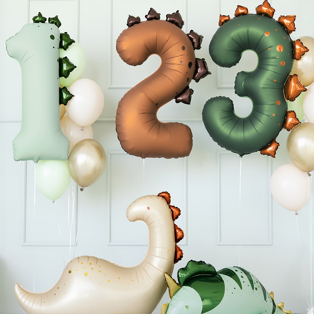 [파티데코] 공룡숫자은박1 [92cm]