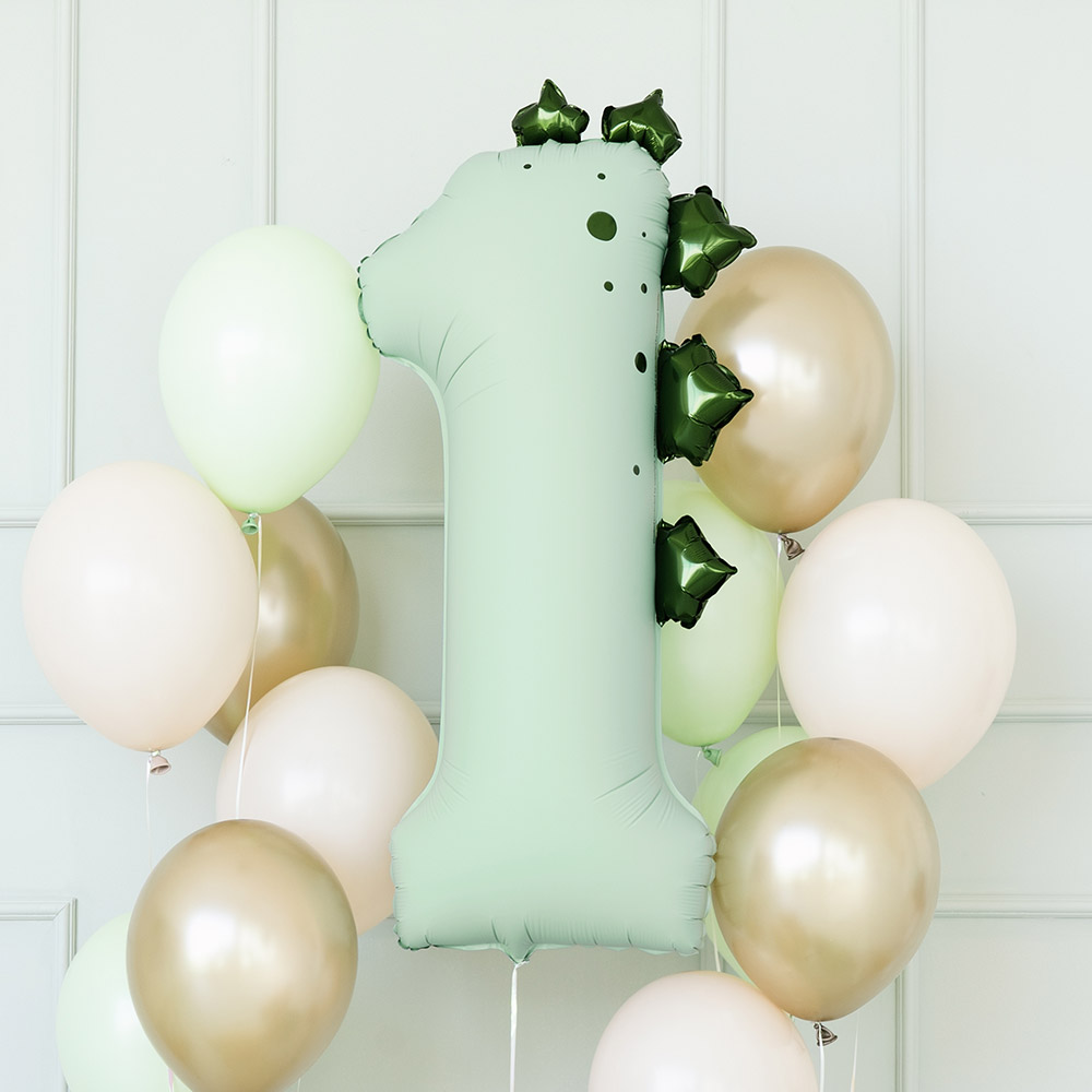 [파티데코] 공룡숫자은박1 [92cm]