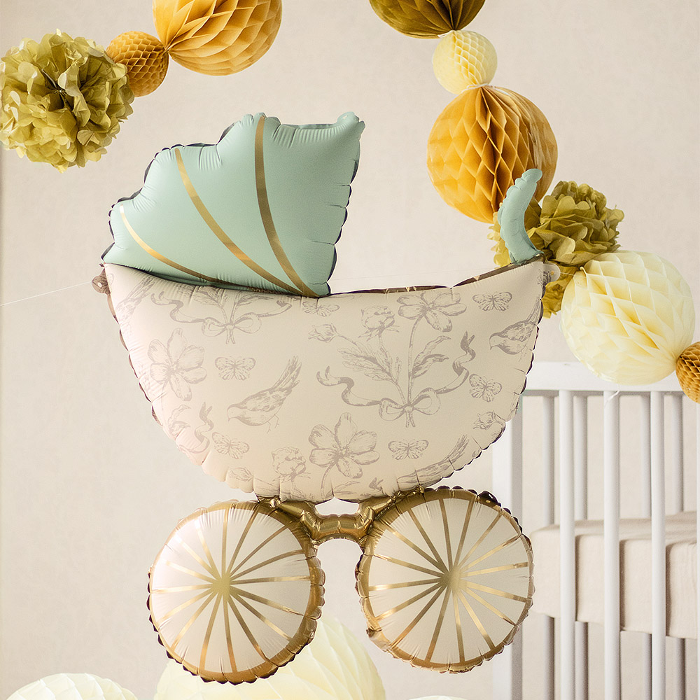 [파티데코] 은박 유모차 59*74cm