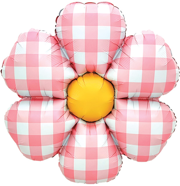 은박 체크데이지 핑크 52*52cm [10장한팩]