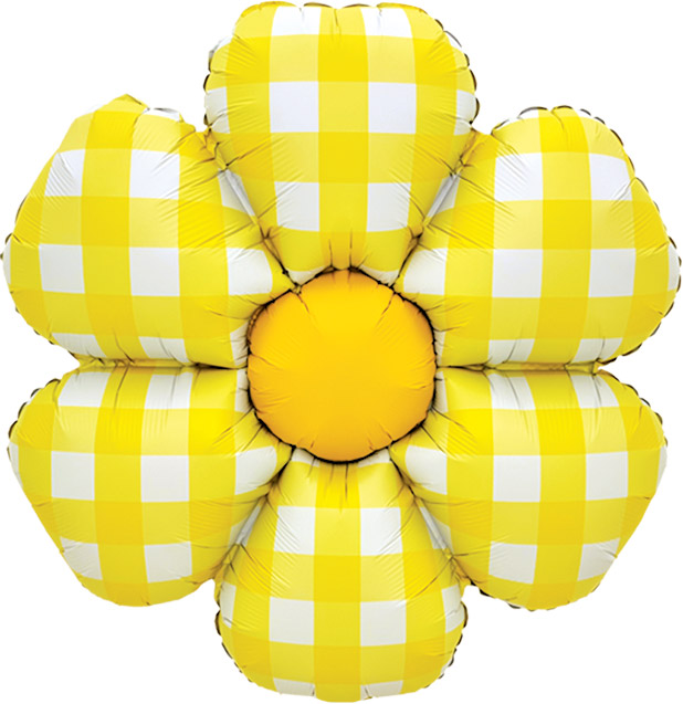 은박 체크데이지 옐로우 52*52cm [10장한팩]