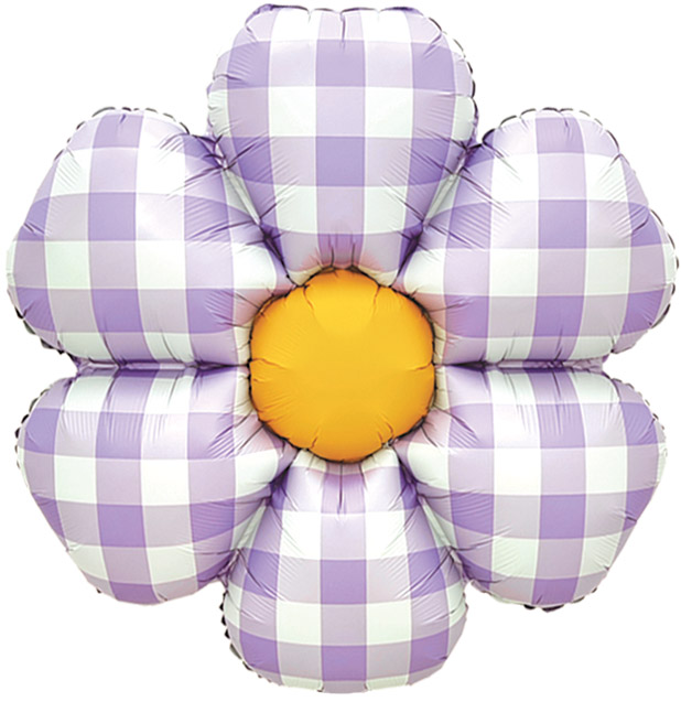 은박 체크데이지 라벤더 52*52cm [10장한팩]