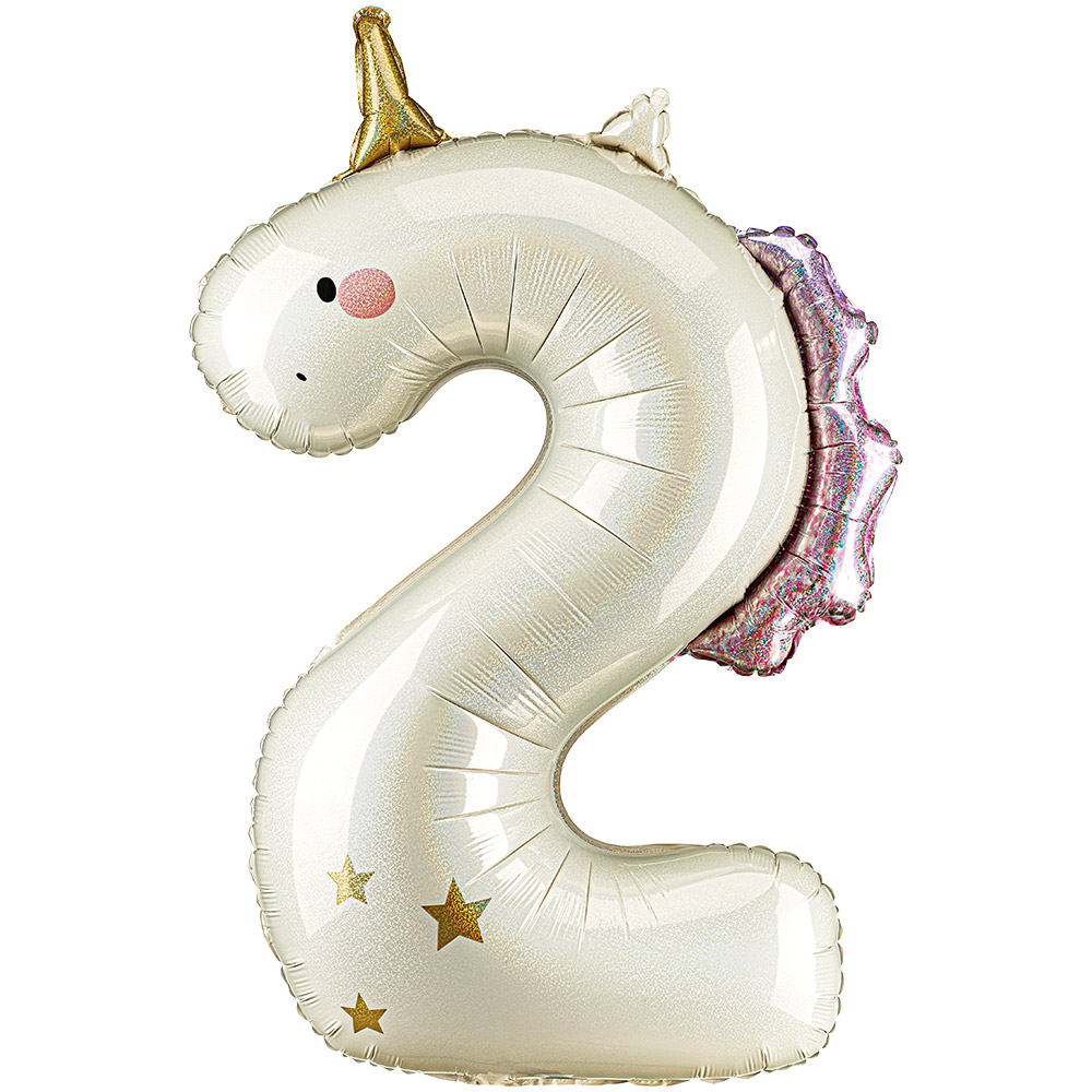 [파티데코] 유니콘숫자은박2 [93cm]