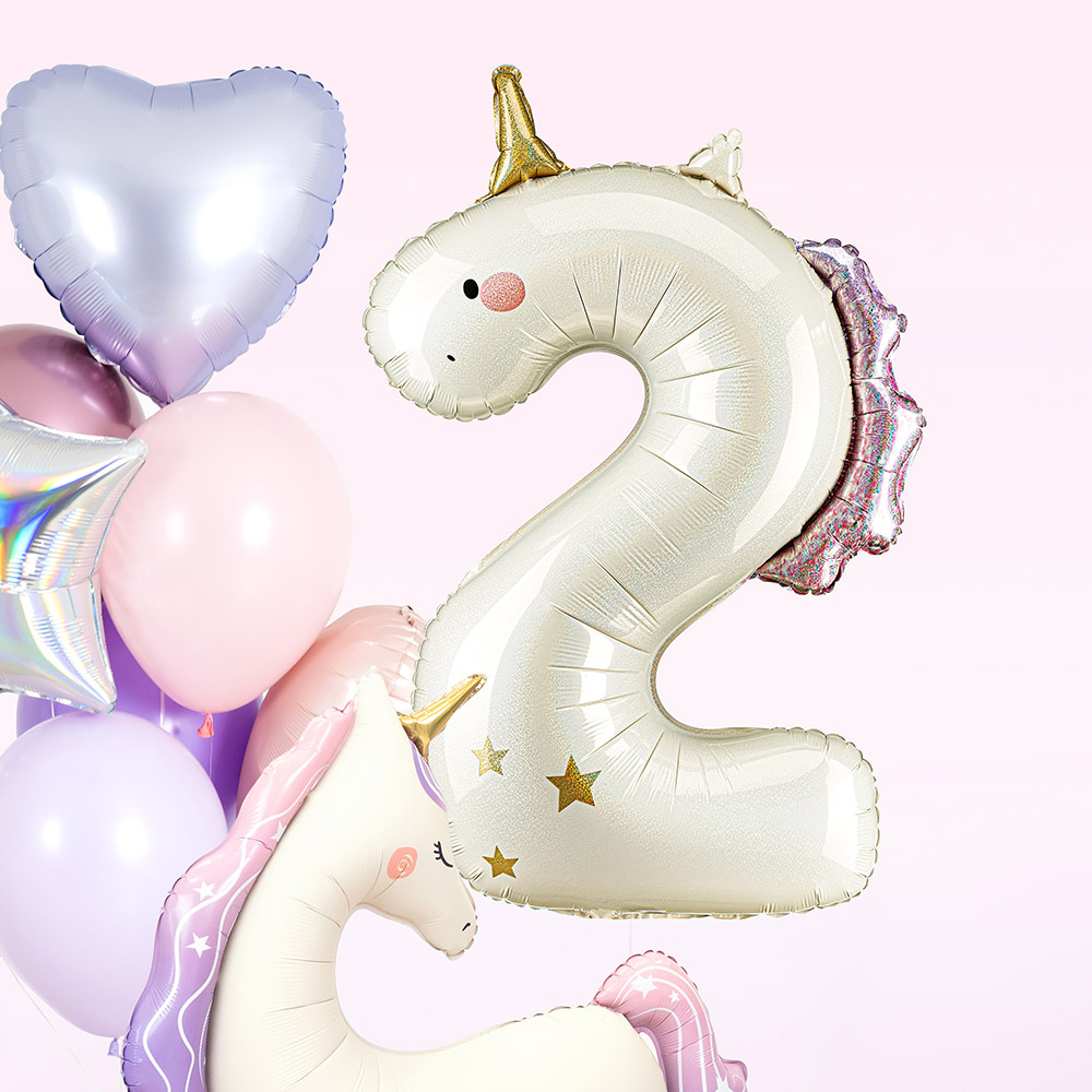 [파티데코] 유니콘숫자은박2 [93cm]