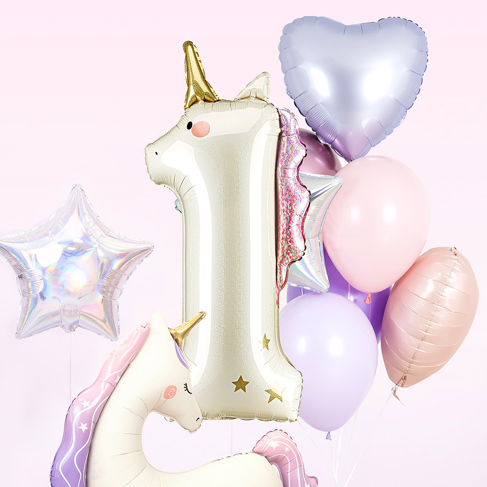 [파티데코] 유니콘숫자은박1 [93cm]