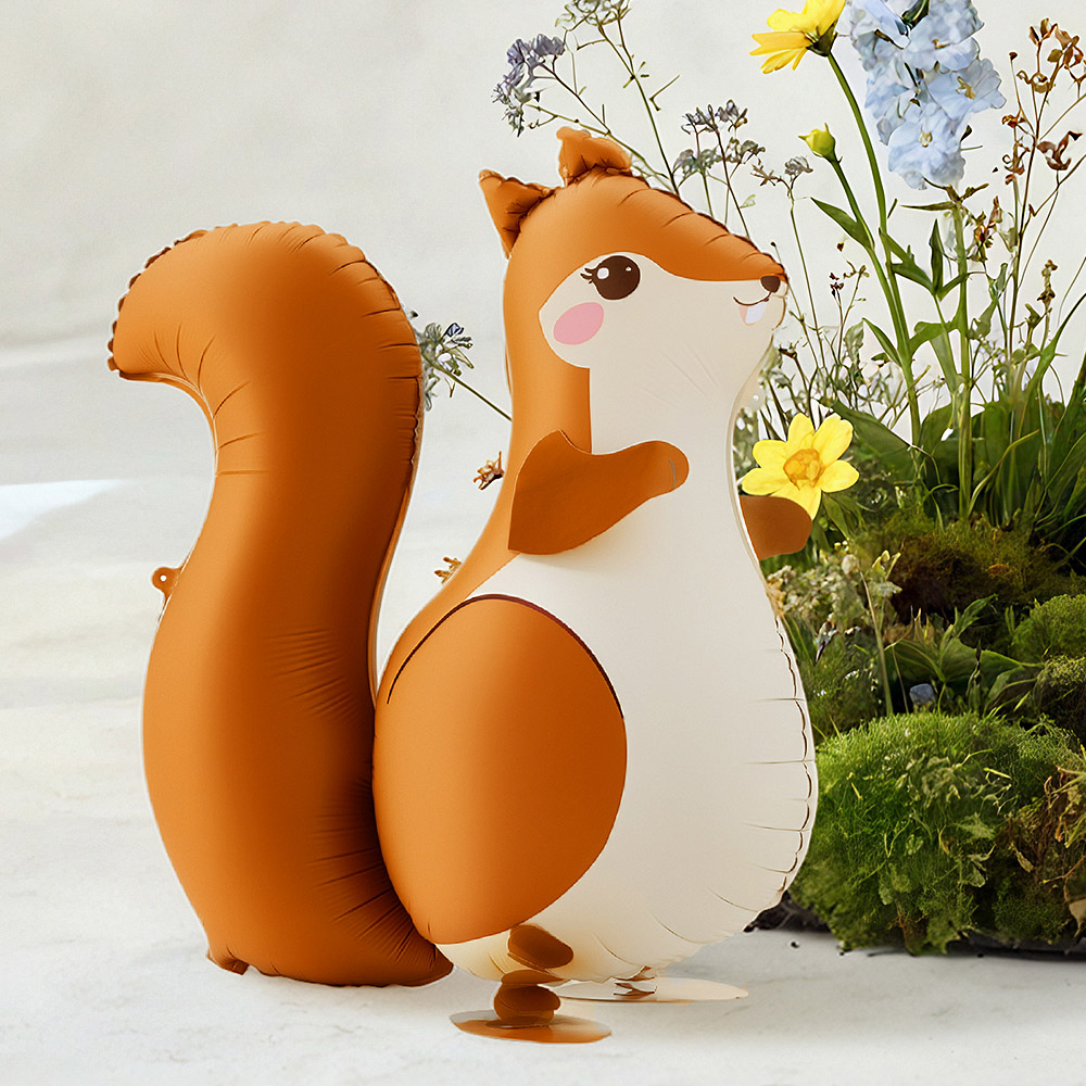 [파티데코] 스탠딩은박 다람쥐 [51*59cm]