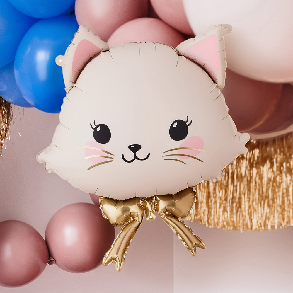 [파티데코] 은박 리본캣 [50*60cm]