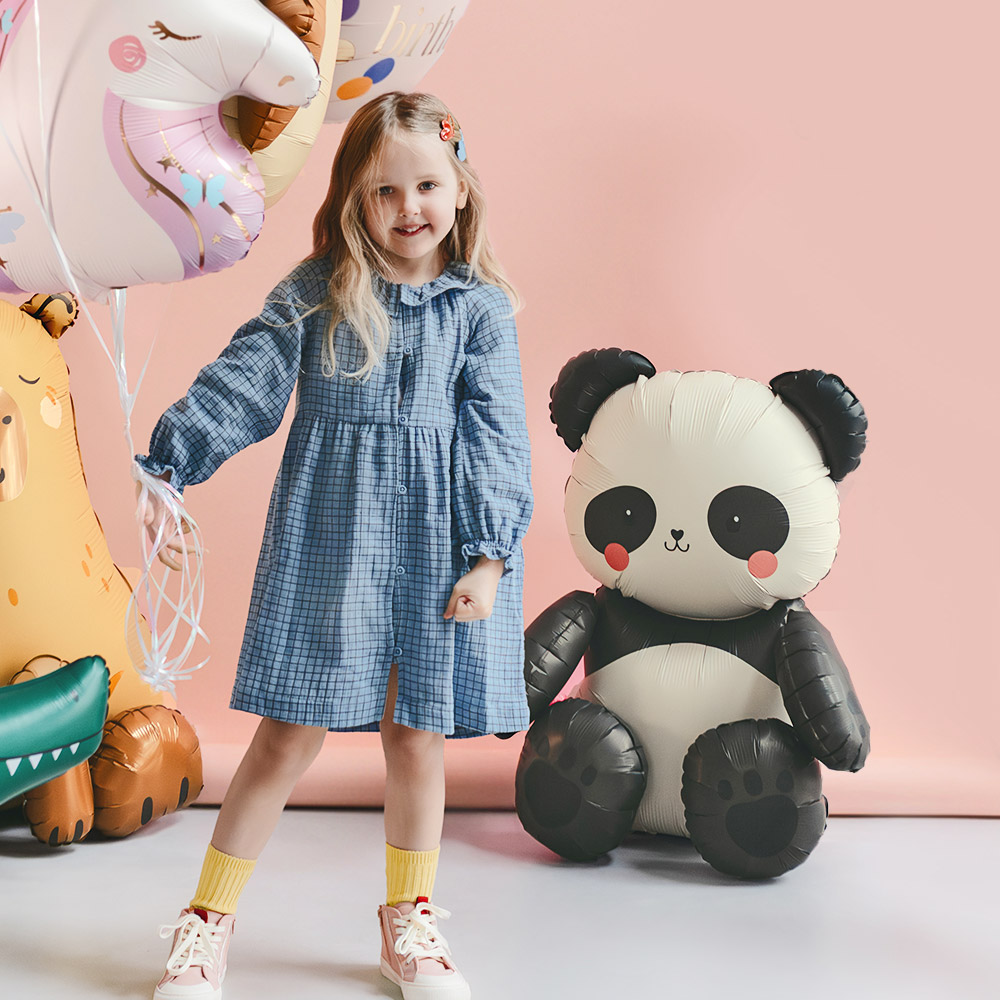 [파티데코] 스탠딩은박 판다 [68*72cm]