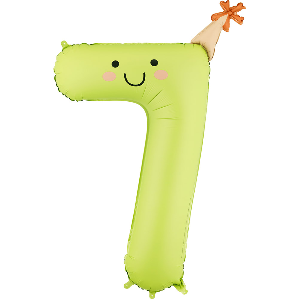 [파티데코]고깔숫자은박 7 [높이 86cm]