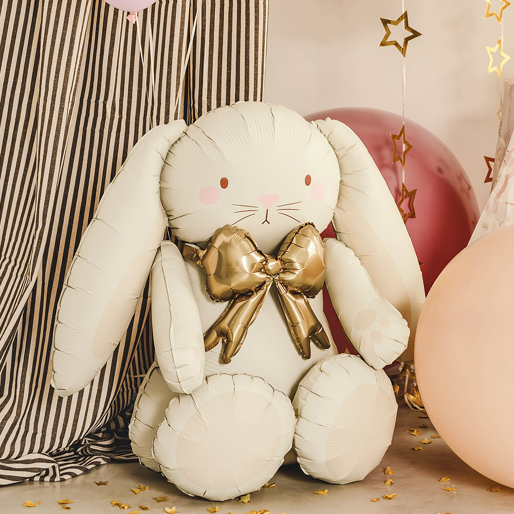 [파티데코] 스탠딩은박 골든리본래빗