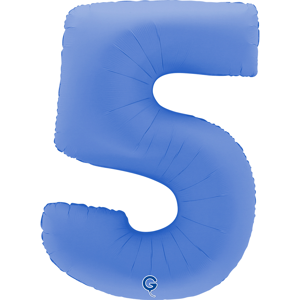 [GRABO]은박 숫자5 루터스블루 [높이 90cm]