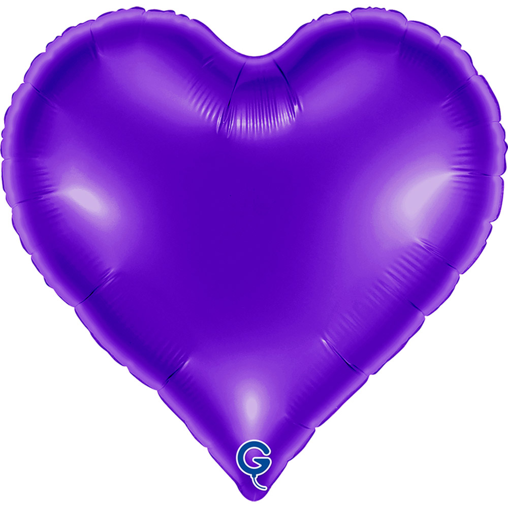 [GRABO]은박하트 로얄퍼플 18인치 [5장한팩]