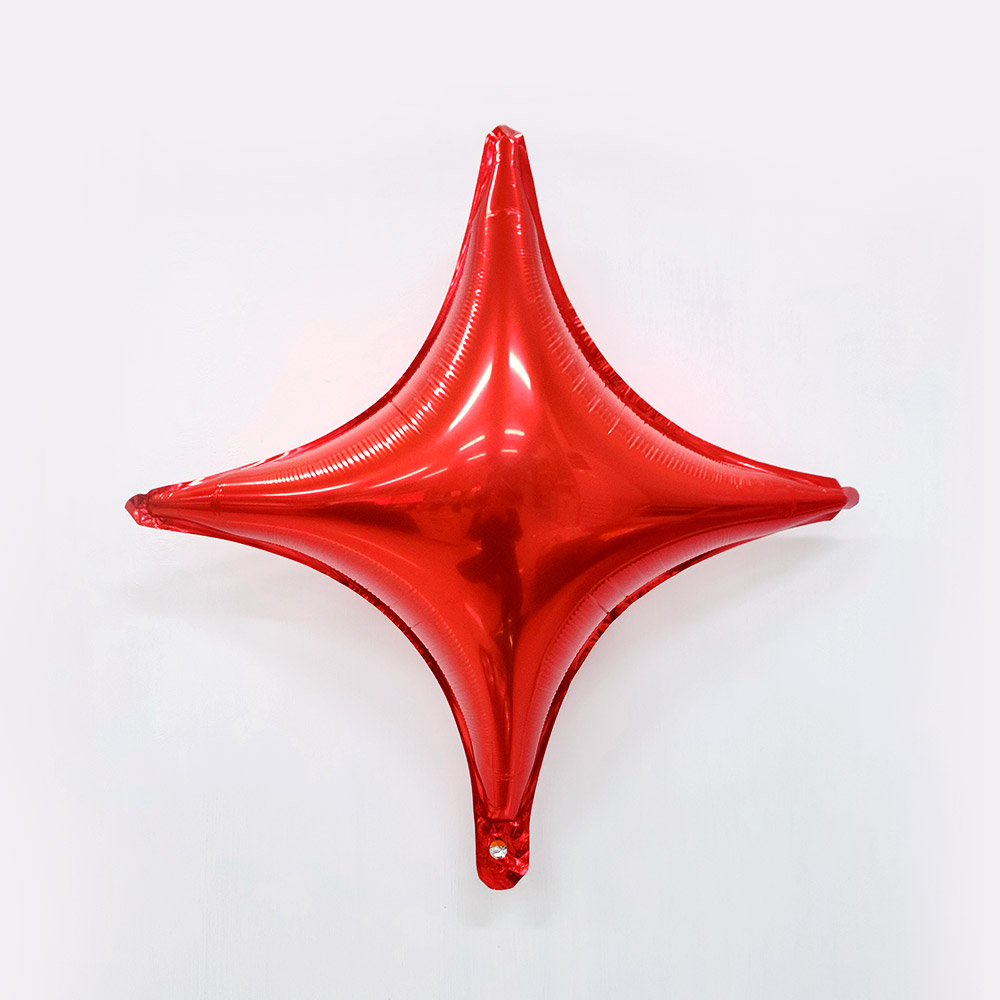 은박별 사각 22인치 레드 [10입]