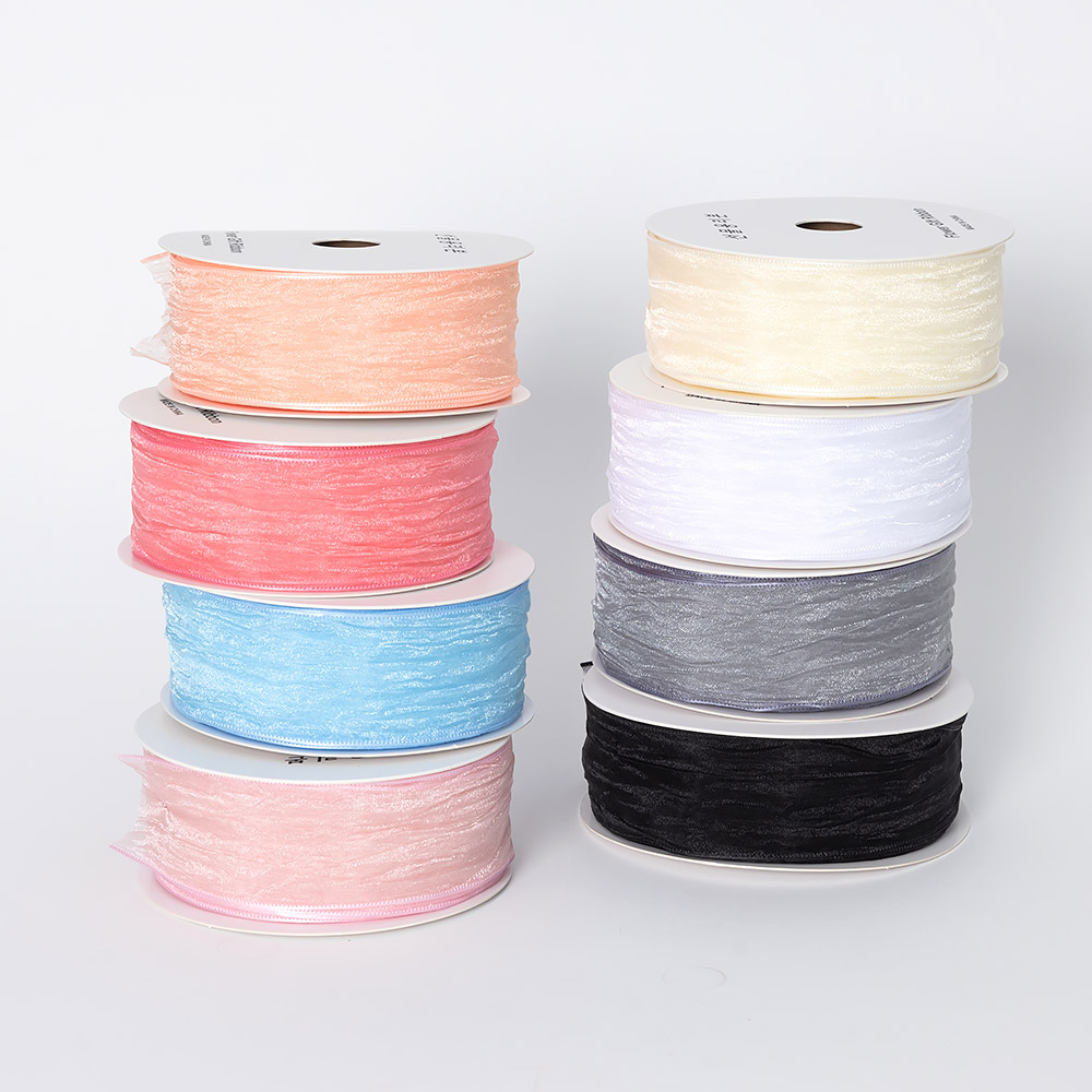 쉬폰리본 그레이 18m