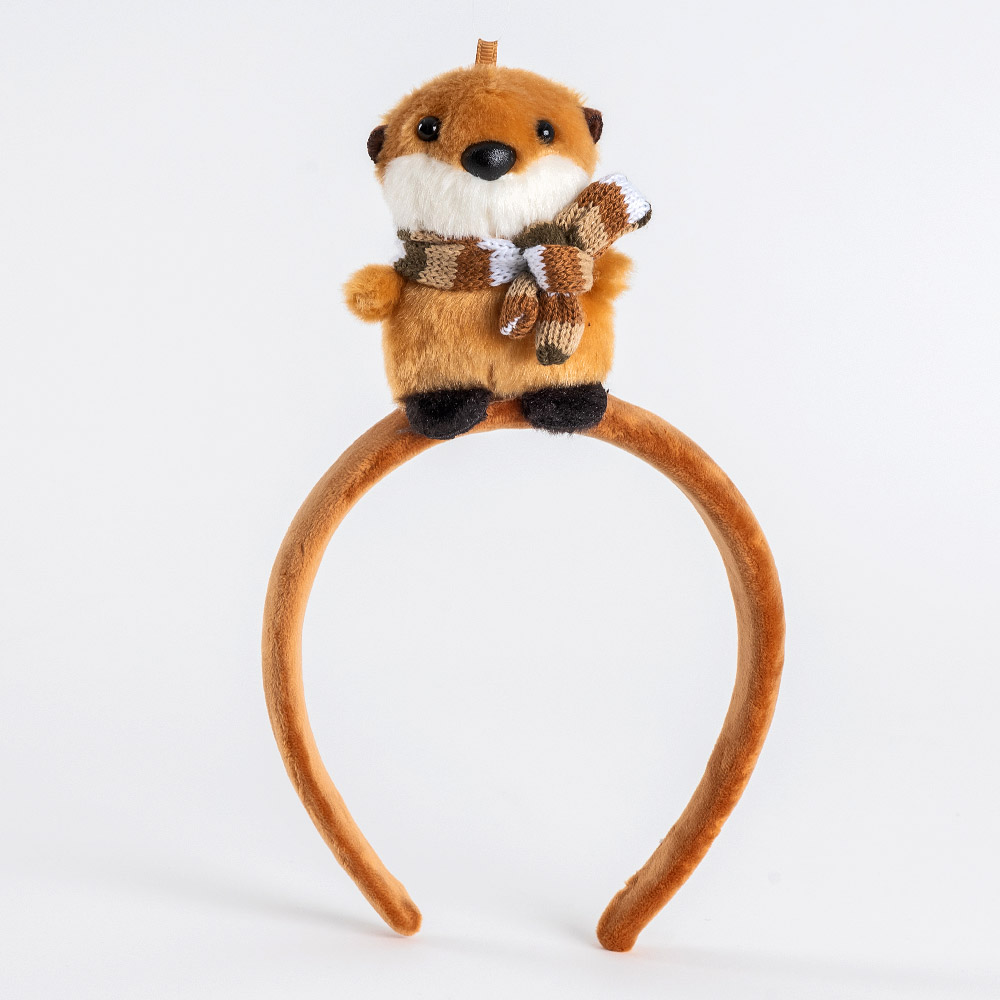 수달머리띠 브라운