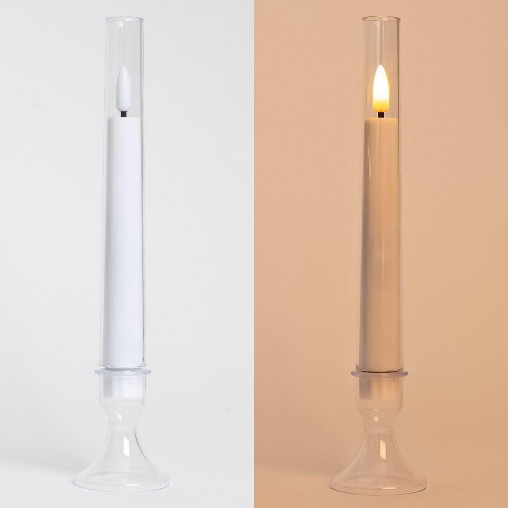 LED무드캔들 화이트 24cm [6개입]