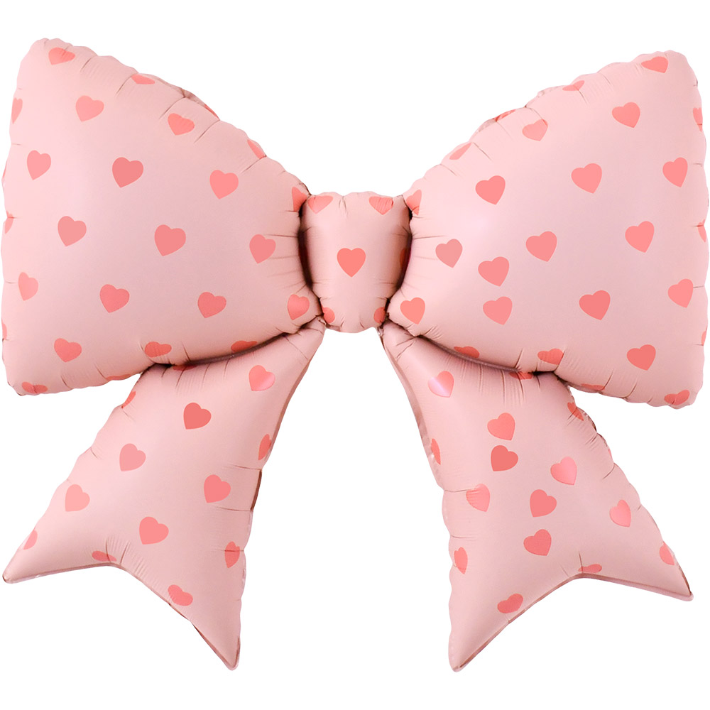 은박리본 하트도트 핑크 75*70cm [10장한팩]