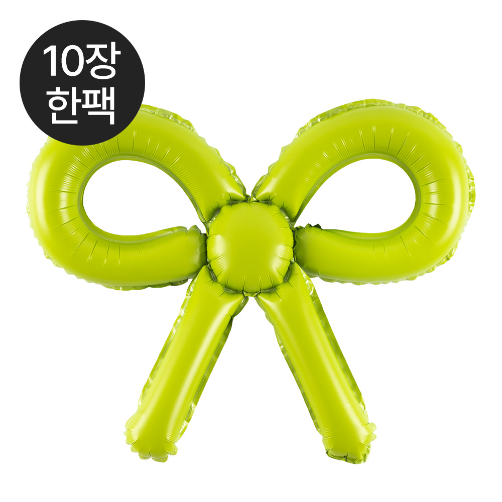 은박미니리본 그린 [10장한팩]
