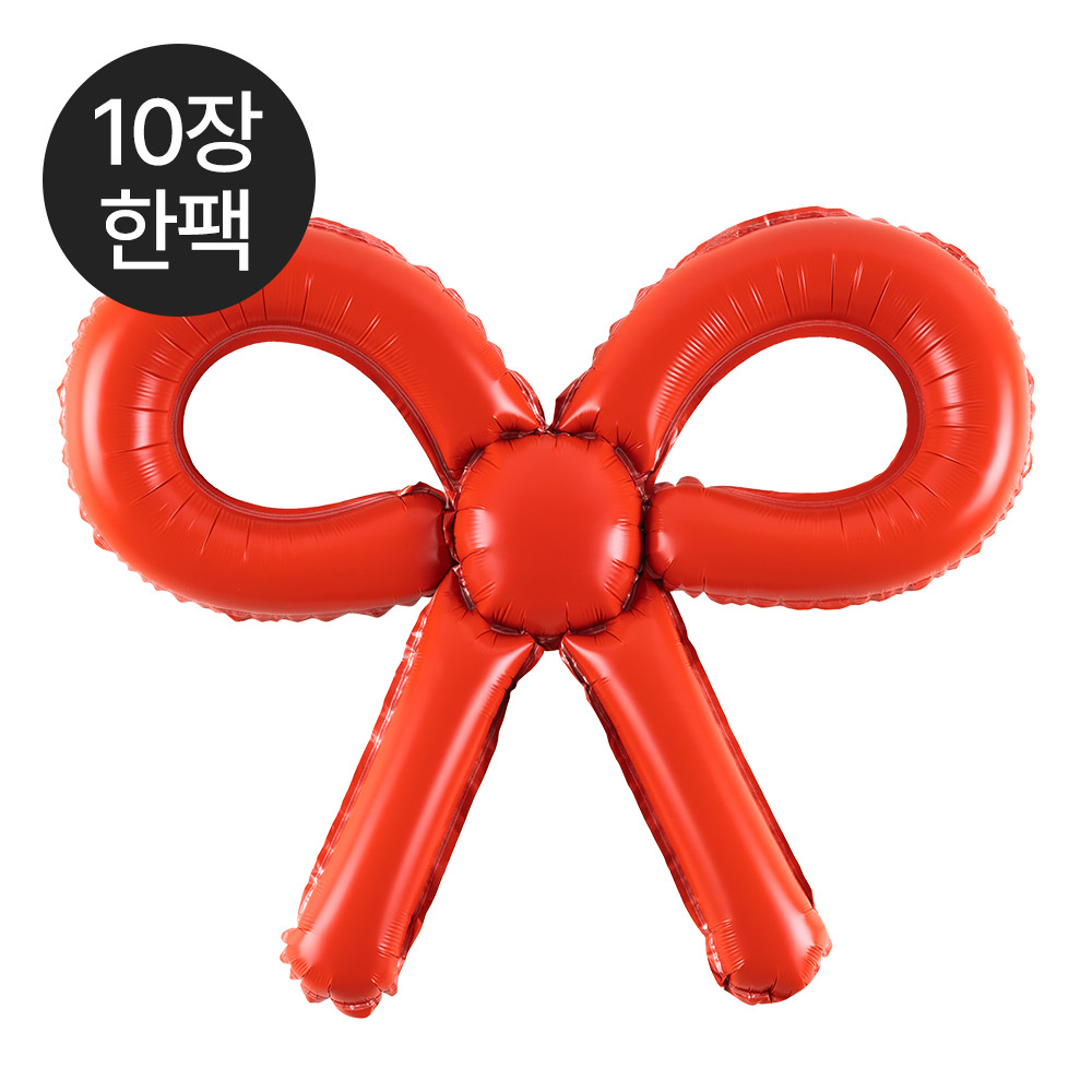 은박미니리본 레드 [10장한팩]