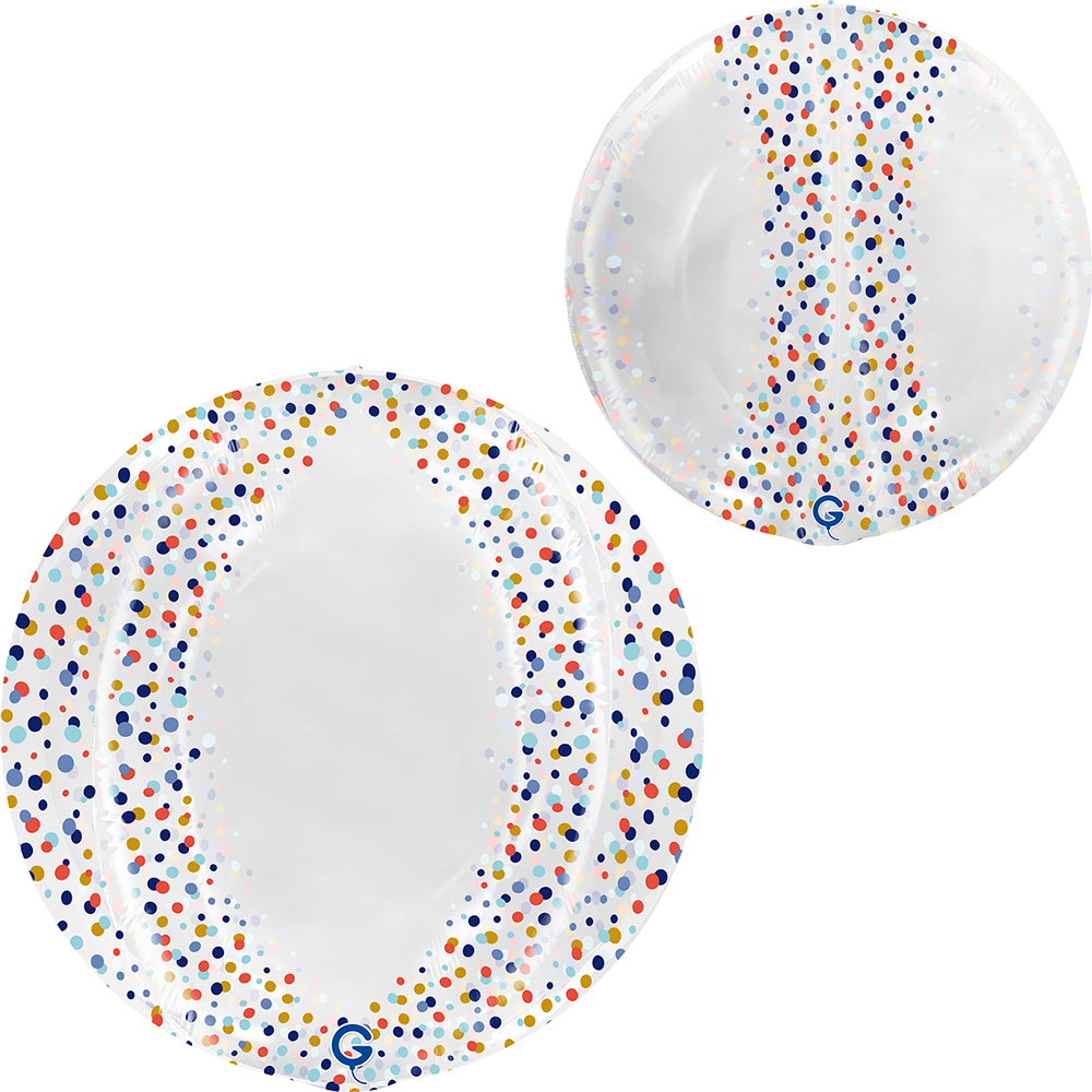 [GRABO] 커스텀용 PVC오브벌룬 도트프린팅 [48cm] 자동실링 되지않습니다