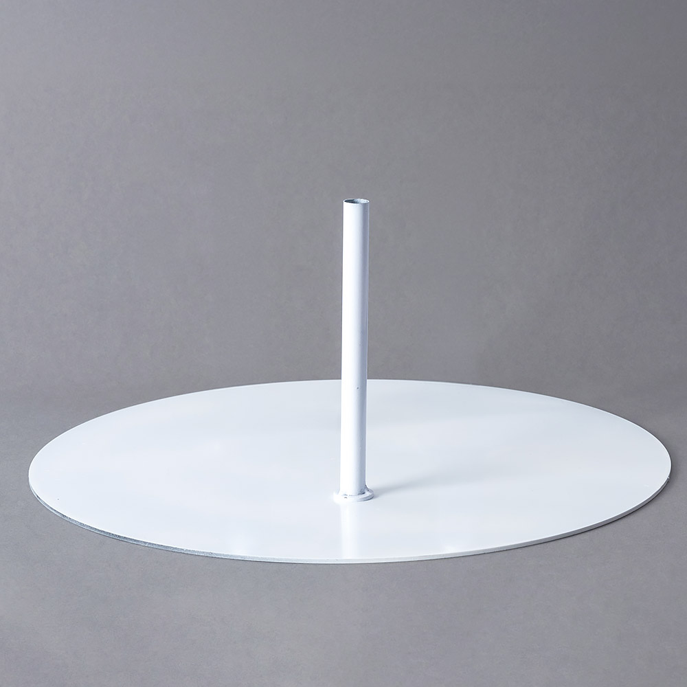 철제 원형플레이트 자이언트플라워겸용 40cm 화이트 [1~3구 겸용] 2.9kg