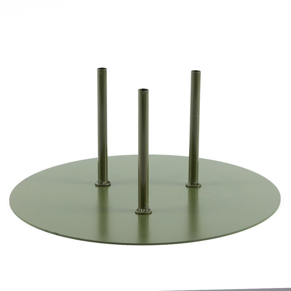 철제 원형플레이트 자이언트플라워겸용 40cm 그린 [1~3구 겸용] 2.9kg