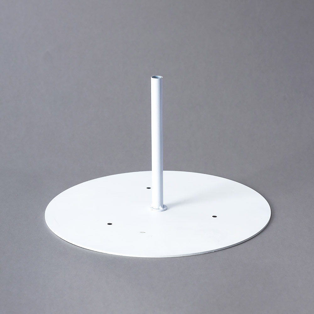 철제 원형플레이트 자이언트플라워겸용 30cm 화이트 [1~3구 겸용] 1.8kg