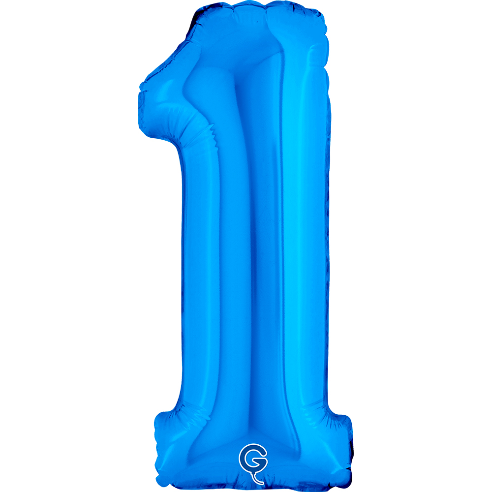 [GRABO]은박 숫자 소 1 블루 [높이 35cm]