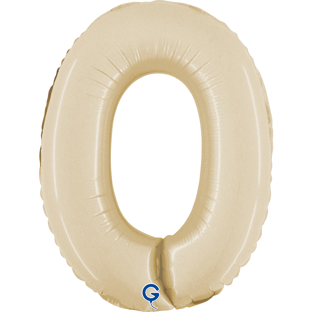 [GRABO]은박 숫자 소 0 크림 [높이 35cm]