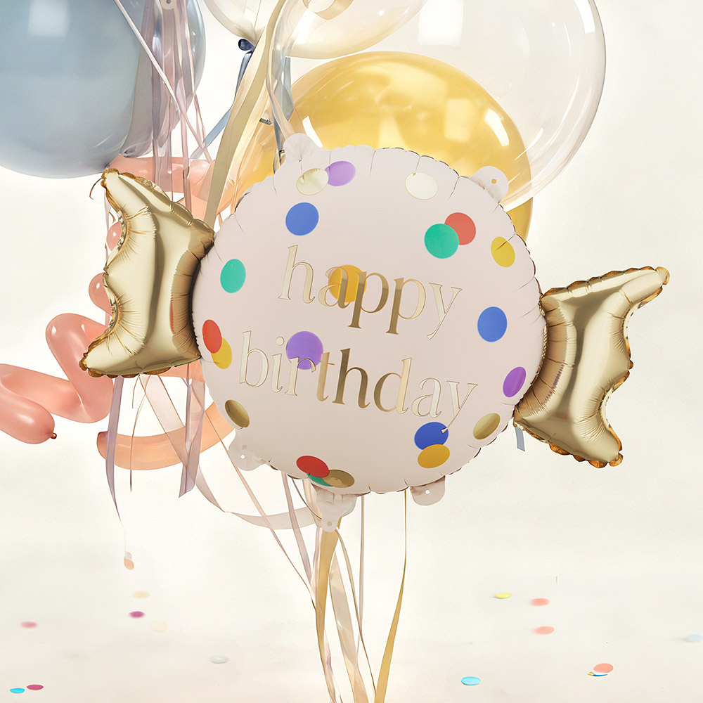 [파티데코]은박 생일사탕 61*37cm