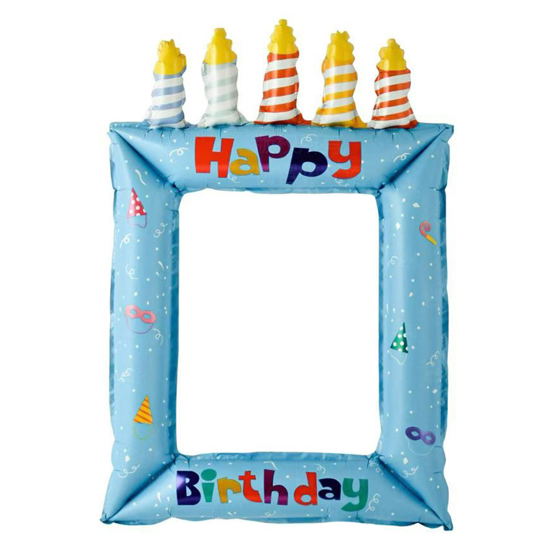 은박 생일포토프레임 블루 40*58cm [10장한팩]